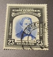 Kolumbien 1953 alte briefmarke
