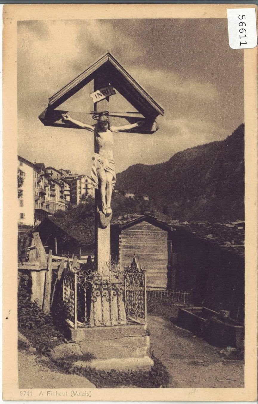 Cartes postales: Finhaut - Wegkreuz - croix de chemin – D'occasion à Ettingen par Kartenplanet