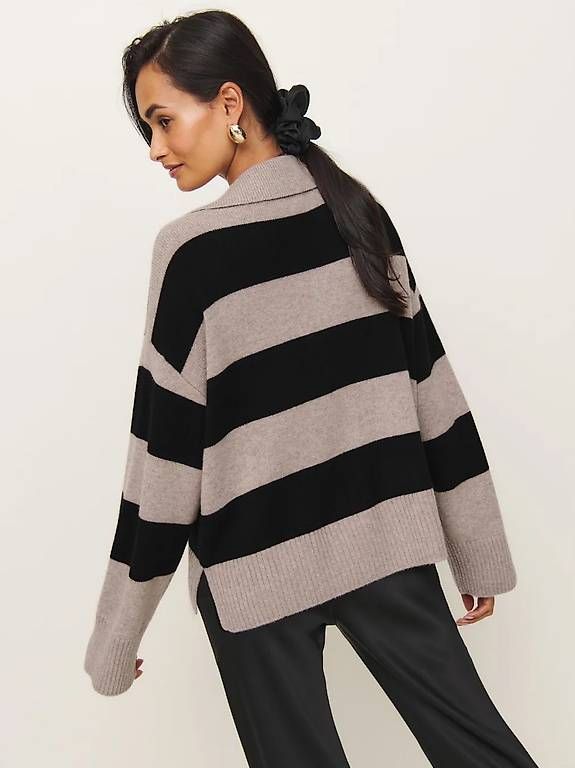 Pullover & Sweatshirts: Reformation | Kaschmir Pullover | schwarz beige – Gebraucht aus Wettingen von Lamadeux 3