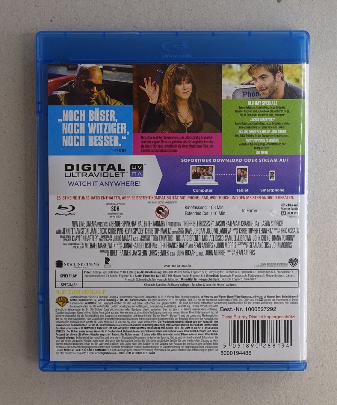Tutti i DVDs: Kill the Boss 2 - Blu-ray mit Jennifer Aniston – Usato da Sessa venduto da fraenklishop 1