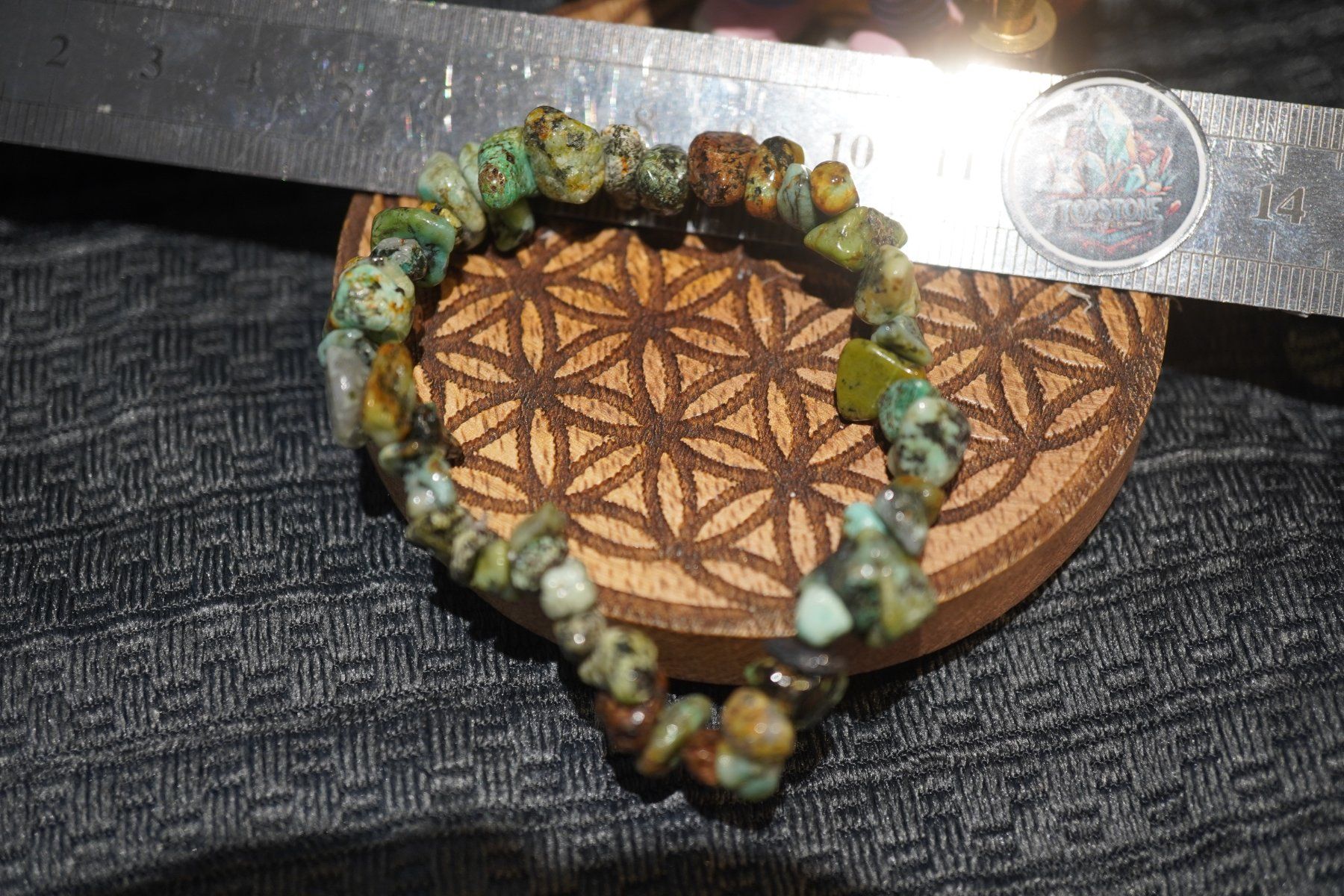 Minerali & Pietre curative: Türkis  Splitter Armband   ab  1.-     Räumung – Nuovo e nell'imballaggio originale da Eschenbach SG venduto da topstone 2