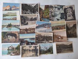 Alte Ansichtskarten Schweiz, 50 Stück, Kleinformat  (1)