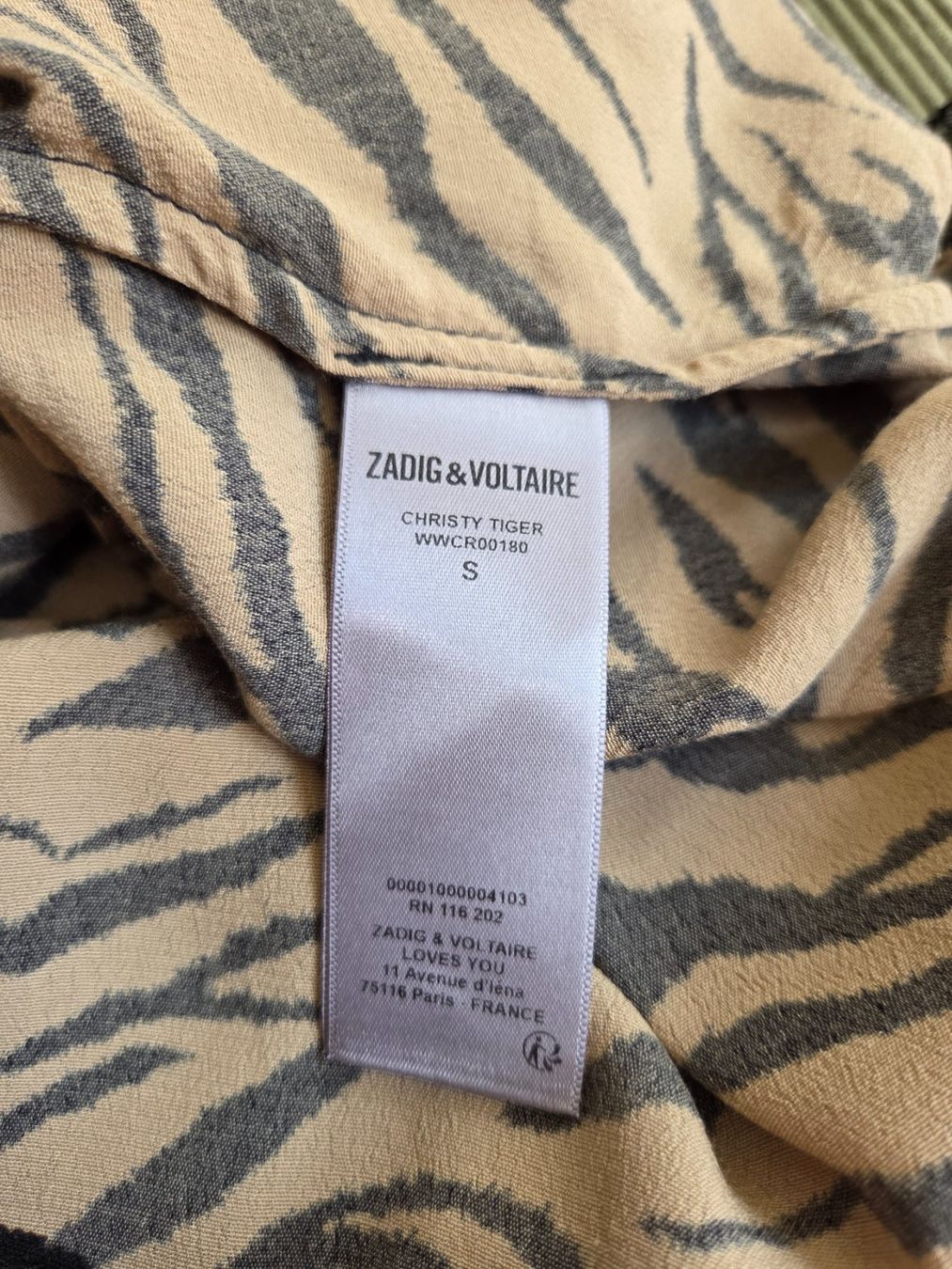 Zadig & Voltaire Tops: Zadig & Voltaire Tiger-Top S/M – Gebraucht aus Bern von -Aniko- 5