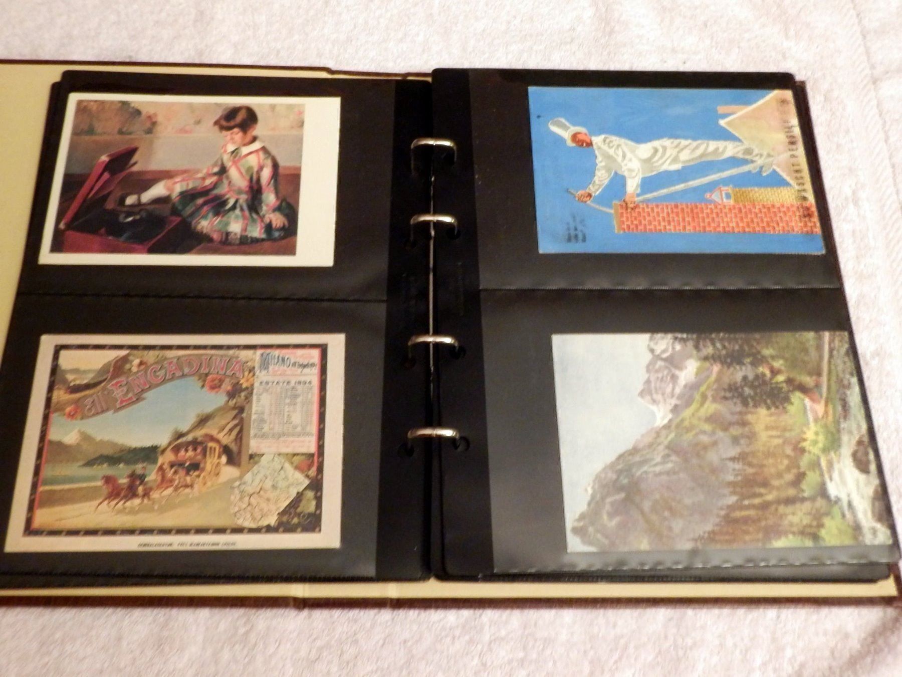Cartoline postali: Album, Sammlung, Post- Ansichtskarten, 60 Stk. vorw. Schweiz – Usato da Ueberstorf venduto da dinbau 7