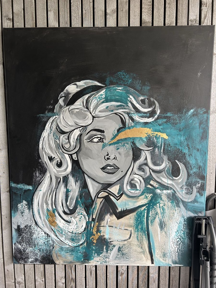 Dipinti: Handgemalt, Dolly Parton 100 x 120 gross – Usato da Tübach venduto da Laba1990