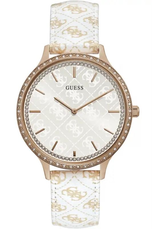 Guess Orologi: Guess Damenuhr weiss Roségold – Usato da Belp venduto da din_bm7m