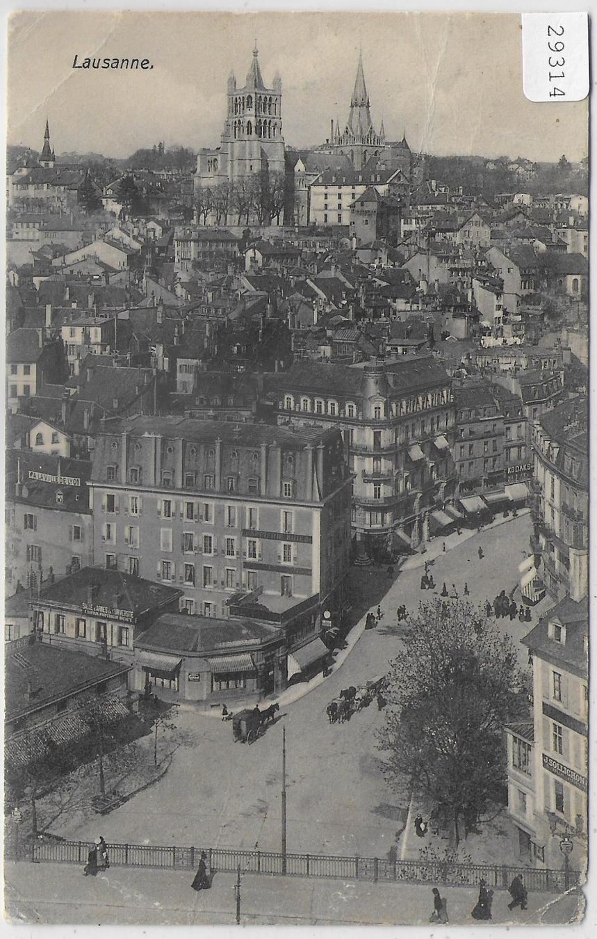 Cartoline postali: Lausanne - Stadtpartie – Usato da Ettingen venduto da Kartenplanet