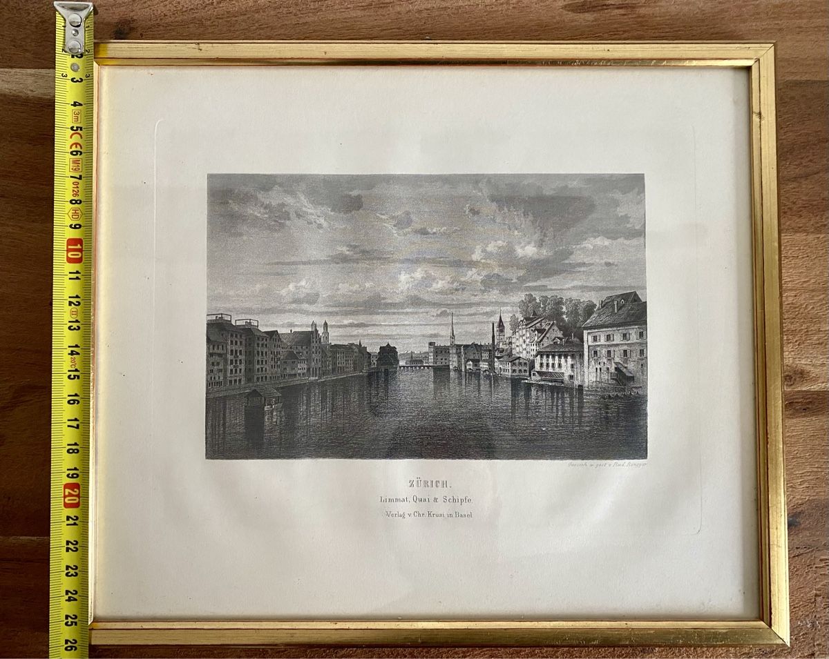 Stiche: ZÜRICH. Limmat, Quai & Schipfe – Gebraucht aus Zürich von Dalema13 1