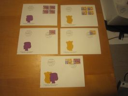 CH 1992 FDC Serie einzeln und 4er die HOHEN WERTEN