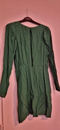Robe verte manches longues Zara, idéale pour l'automne!