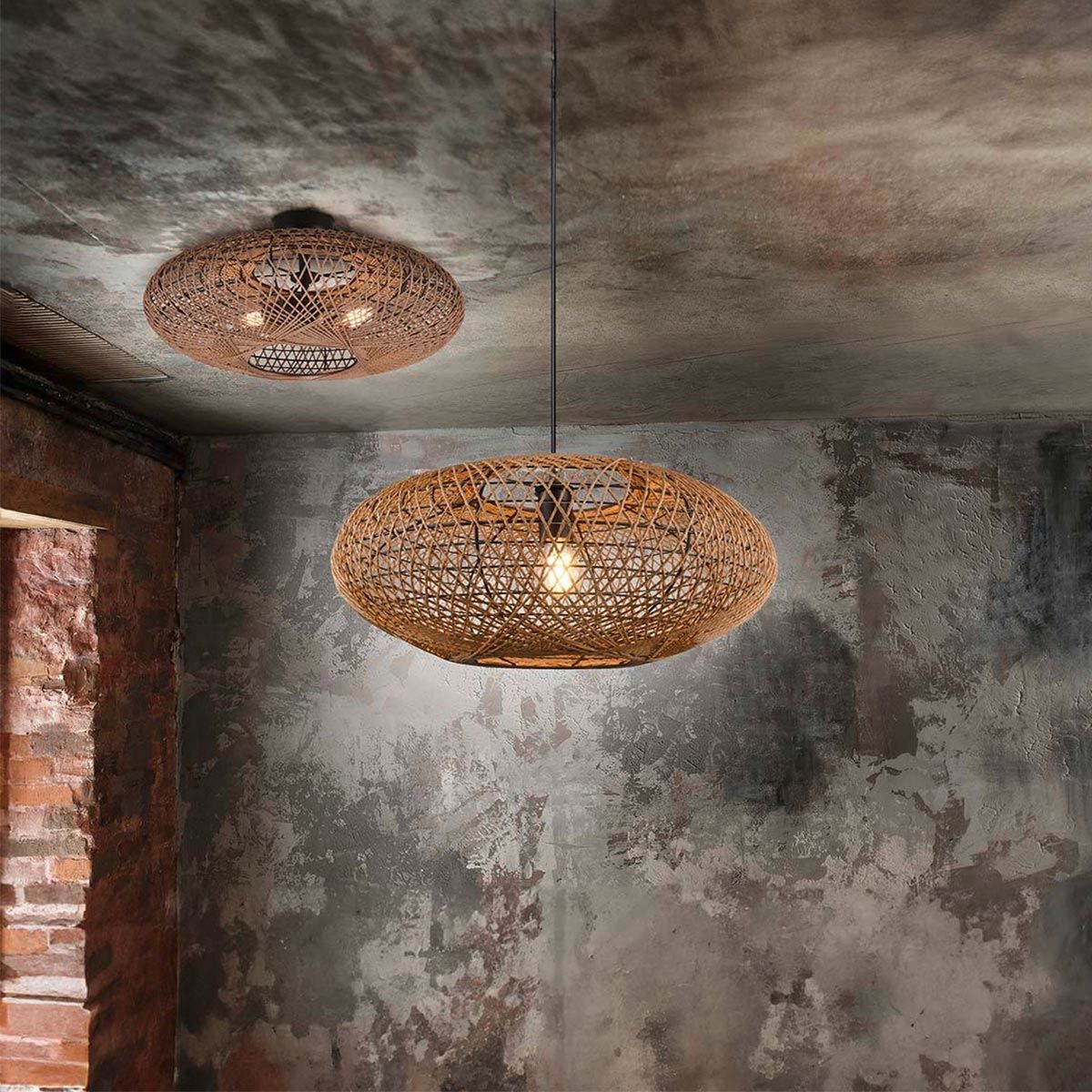 Lampadari & plafoniere: Pendelleuchte, Korbgeflecht, 52 cm Ø – Nuovo (secondo la descrizione) da Kreuzlingen venduto da Smart-Light 1