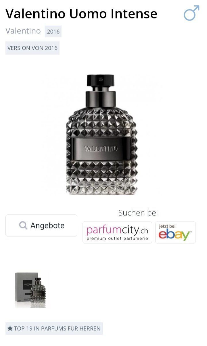 Valentino Parfum & Eau de Toilette: 5 ml VALENTINO UOMO INTENSE ABFÜLLUNG – Neu (gemäss Beschreibung) aus St. Gallen von CaliSunshine 2