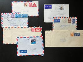 Luftpostbriefe USA, Australien, Antarktis 1952-90