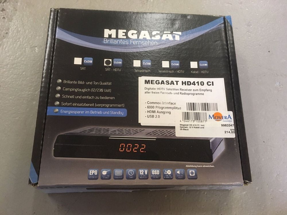 Megasat Receiver Satellit HD410CI Kaufen auf Ricardo
