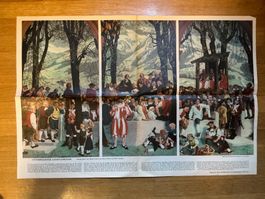 Unterwaldner Landsgemeinde Wandgemälde Beilage CH Illustrier