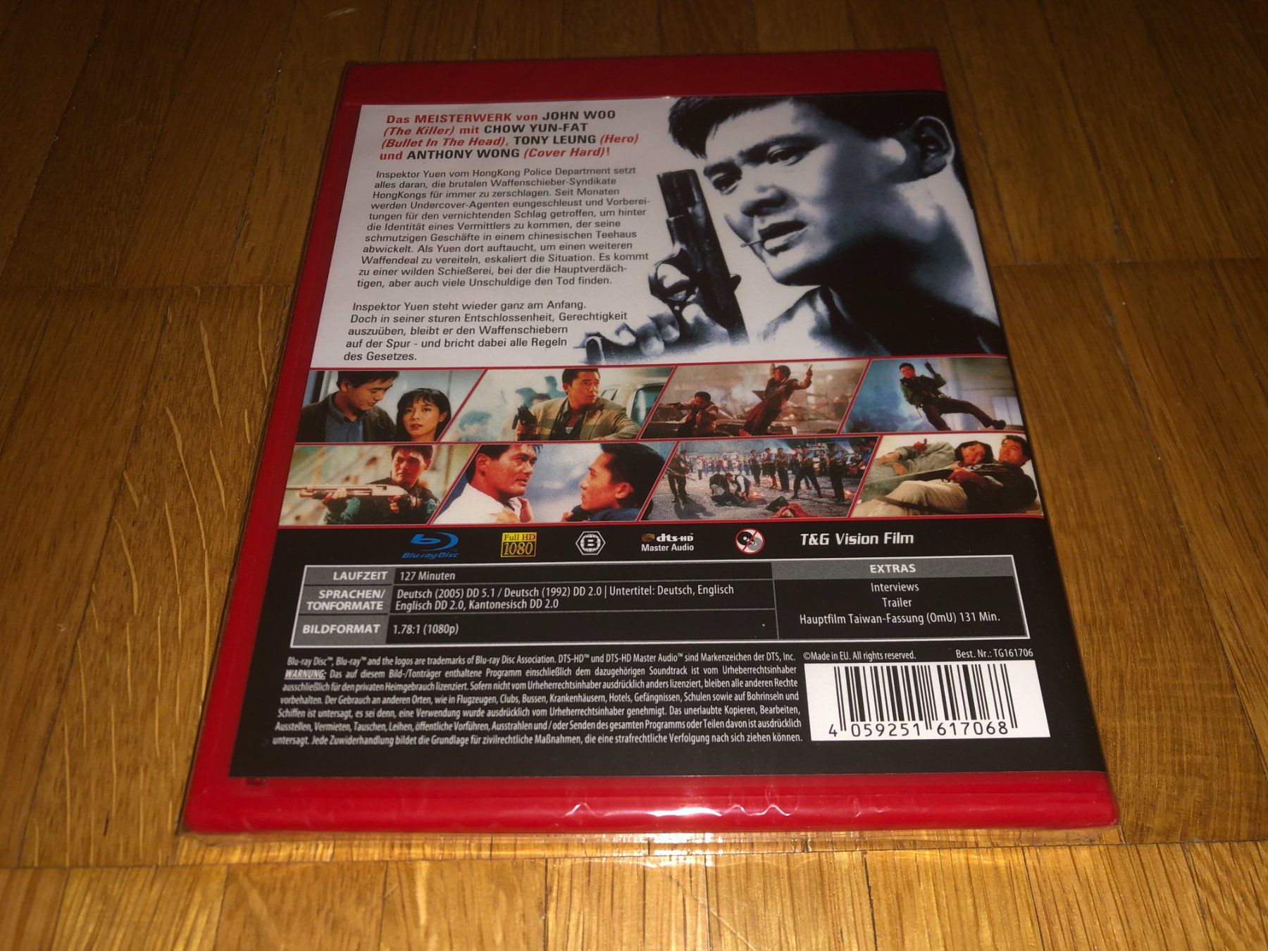 Tutti i DVDs: John Woo - Hard Boiled - BLU-RAY - COVER B - UNCUT – Nuovo e nell'imballaggio originale da Basel venduto da havsok 1