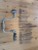 Handbohrer - Antik mit 28 Bohreinsätze