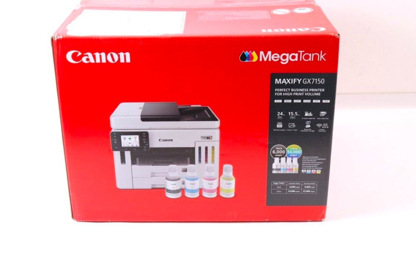 Canon Stampanti: Neu Drucker Canon Modell: MAXIFY GX7150 Aktuel NP 587 fr – Nuovo e nell'imballaggio originale da Meggen venduto da dav_7vw6
