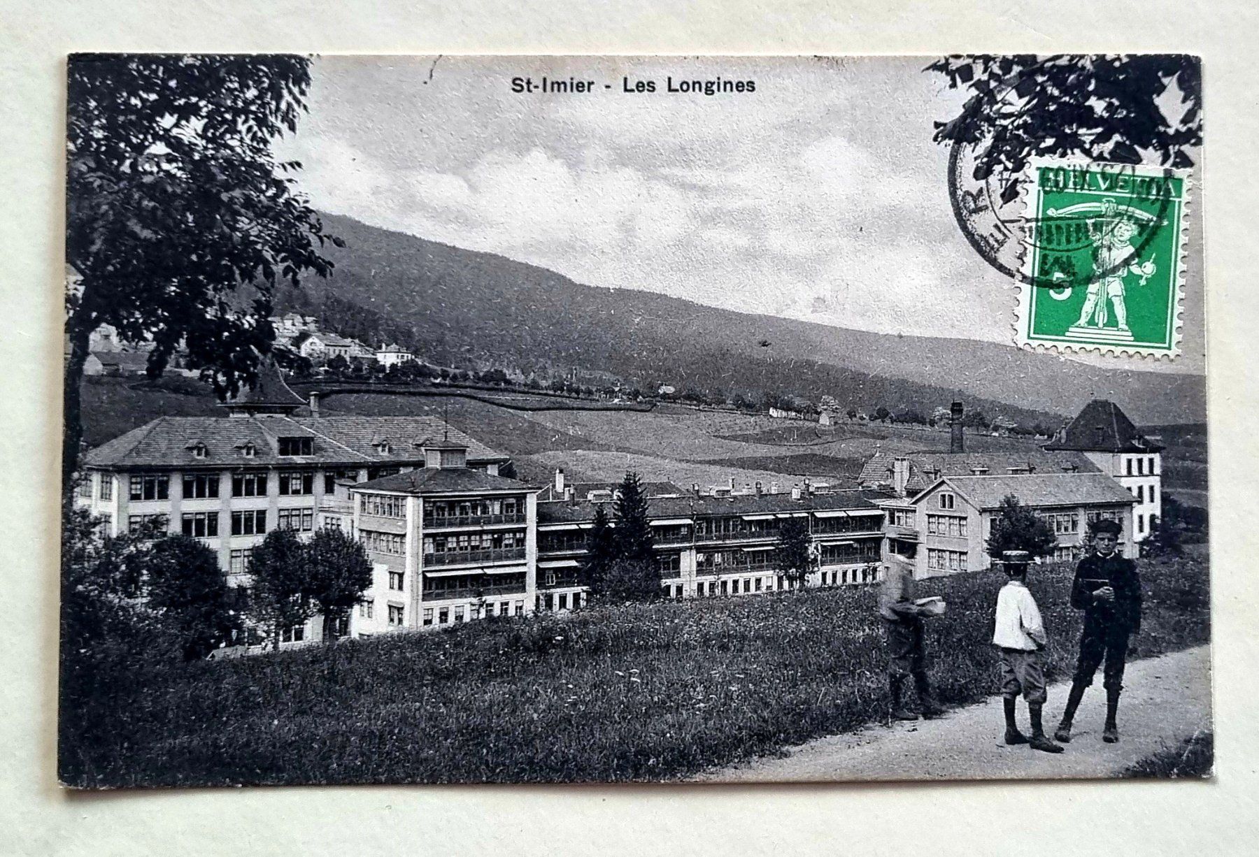Cartoline postali: St. Imier - Fabrique Longines - 1909 – Usato da Rothrist venduto da RROENK