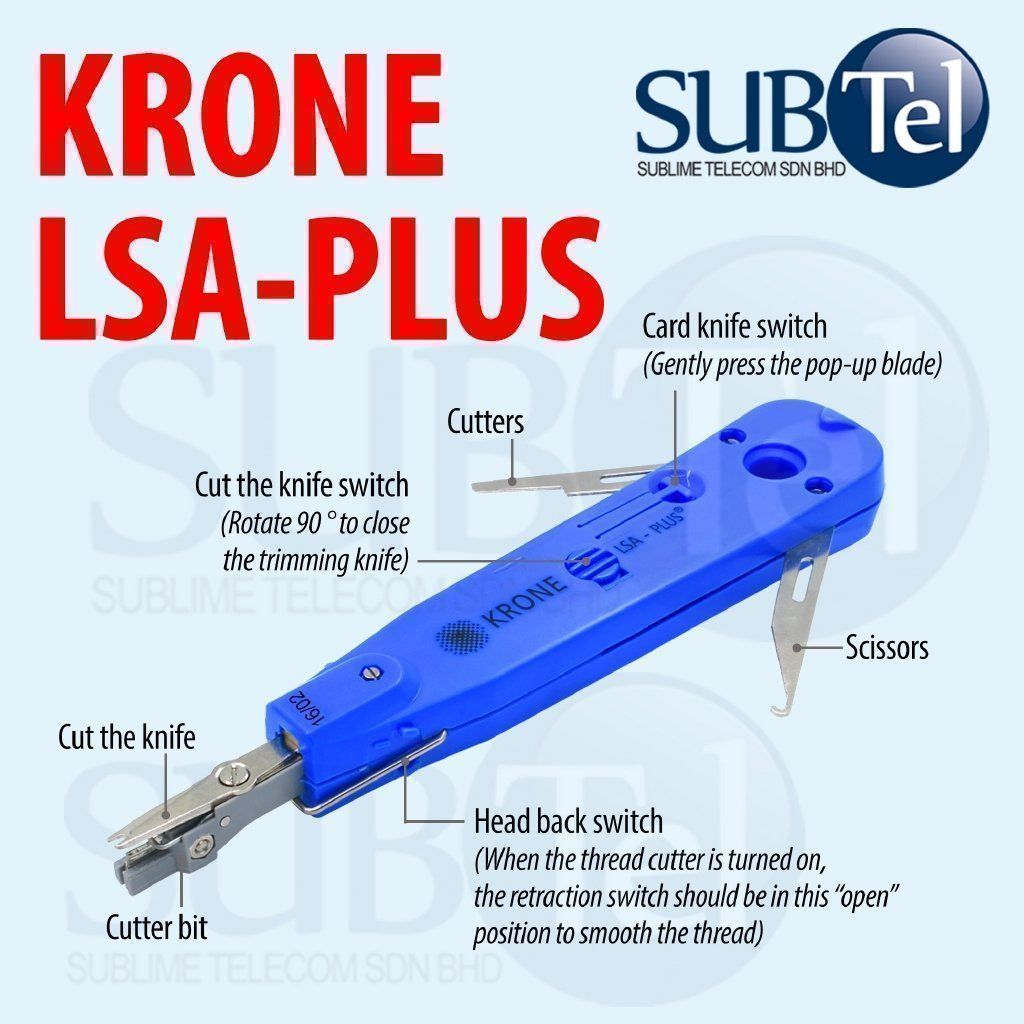 Tutti gli attrezzi: Krone LSA+ Tool Aufschalt Werkzeug Telefon VS83 – Nuovo e nell'imballaggio originale da Villmergen venduto da Elektro-Mueller
