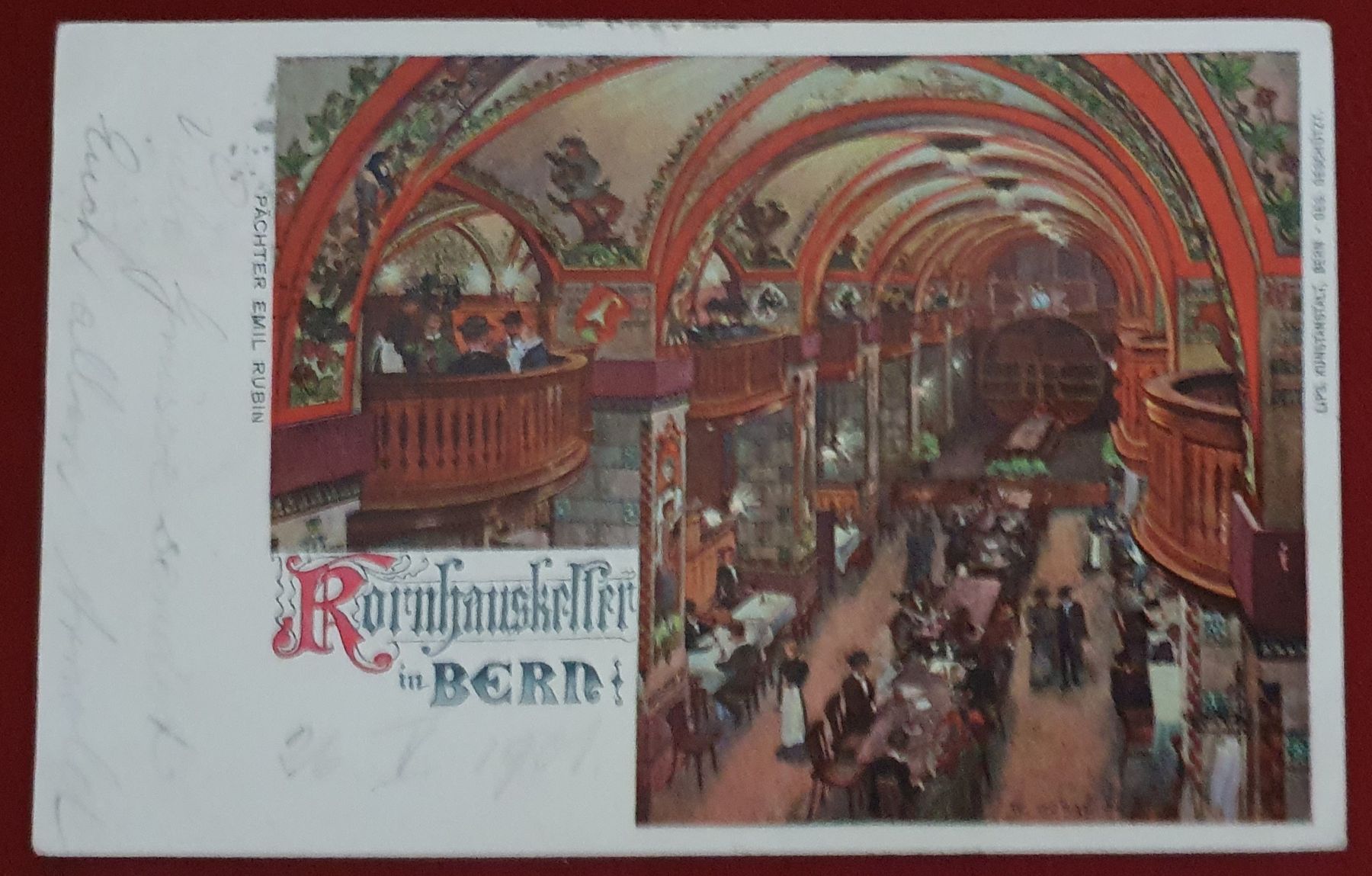 Cartoline postali: Bern 1901 - Kornhauskeller – Usato da Kreuzlingen venduto da Rschweiz1