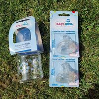 Trinkflasche aus Glas, Baby Nova, NEU