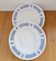 2x Vintage Suppenteller Portland Ridgway Ironstone England
