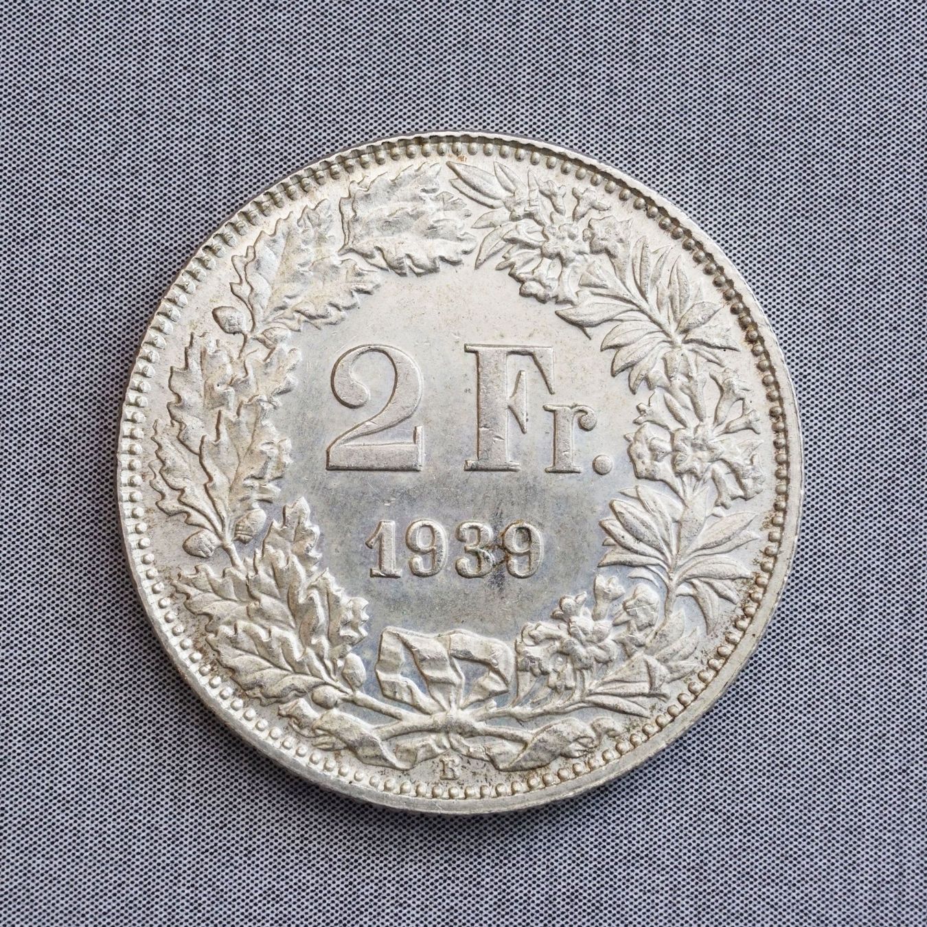 Tutti le monete: 2 Franken 1939 Lot C top – Usato da Flamatt venduto da samowarow 2