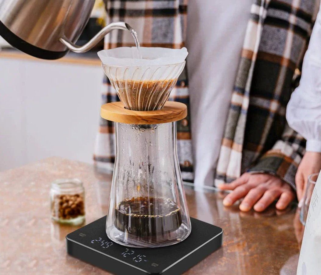 Laborzubehör: Digitale Kaffeewaage mit Timer & USB, 3kg/0,1g, LED-Display – Neu und originalverpackt aus Genève von Anna-38 6