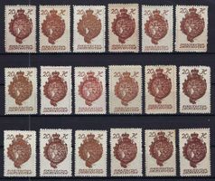Lichtenstein 1920 Verschiedene Zeichnungen ungebraucht