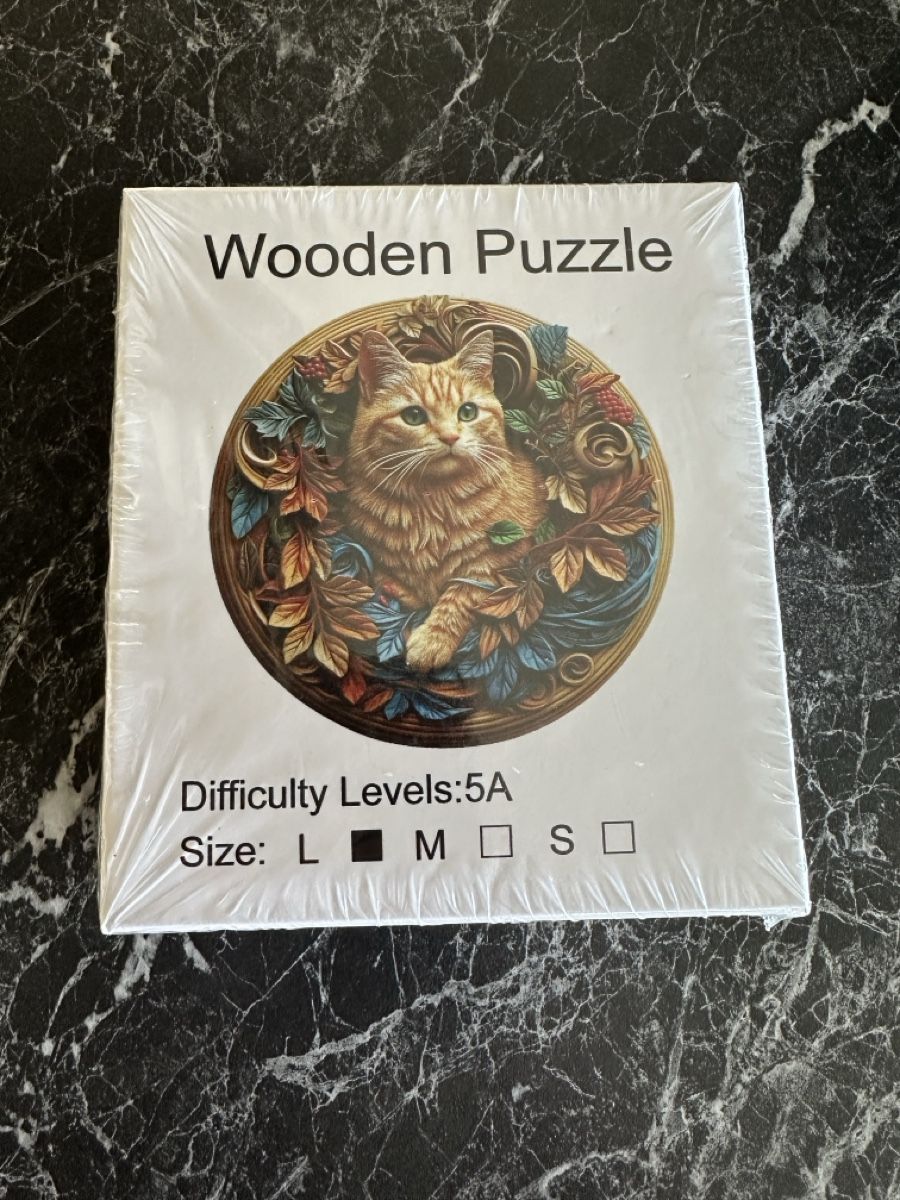 Puzzle: Holz Puzzle Katze – Neu – Nuovo e nell'imballaggio originale da Gwatt (Thun) venduto da Stanisun