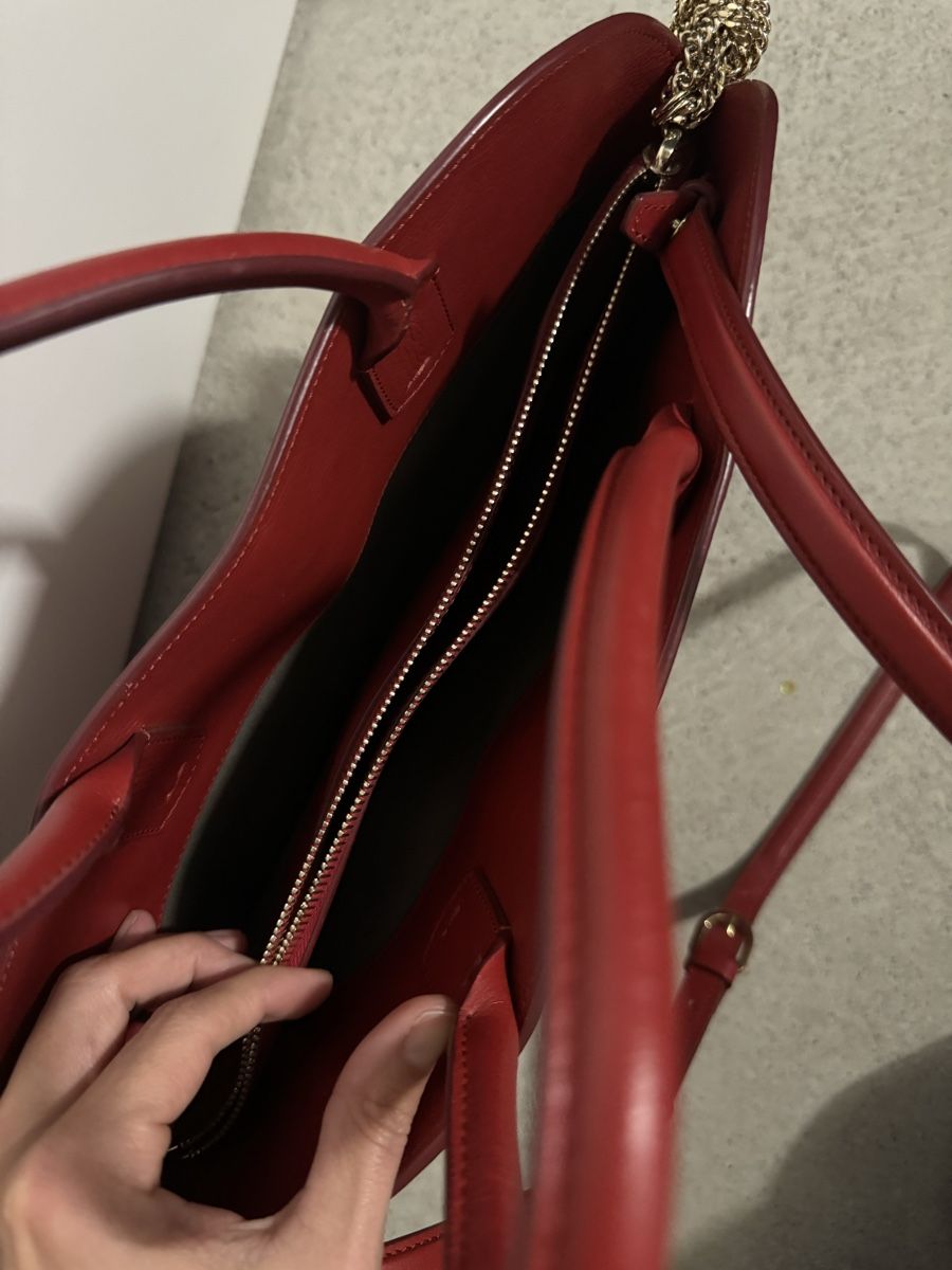Nina Ricci Borse da donna: Rote Ledertasche Nina Ricci Paris – Usato da Zürich venduto da Chanelle07 4