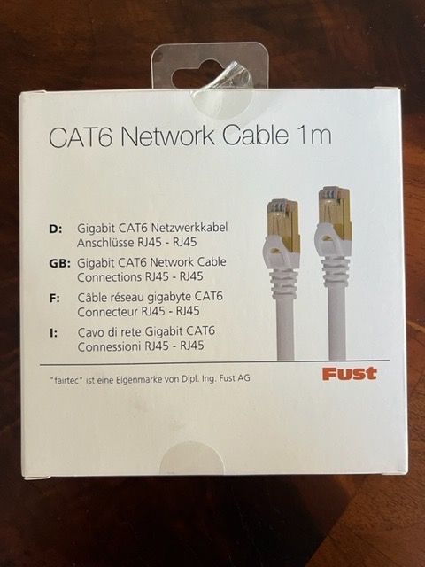 Cavi: 1 Stück fairtec CAT6 Network Cable 1 m – Nuovo e nell'imballaggio originale da Kreuzlingen venduto da Muschel64 1
