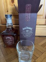 Jack Daniels Whisky Single Barrel Rye mit Glas 7dl 45% vol.
