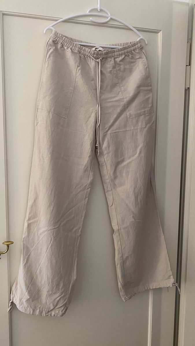 H&M Pantaloni: Leichte Hose mit Leienanteil, Gr. S – Usato da Bern venduto da Liv_45nl