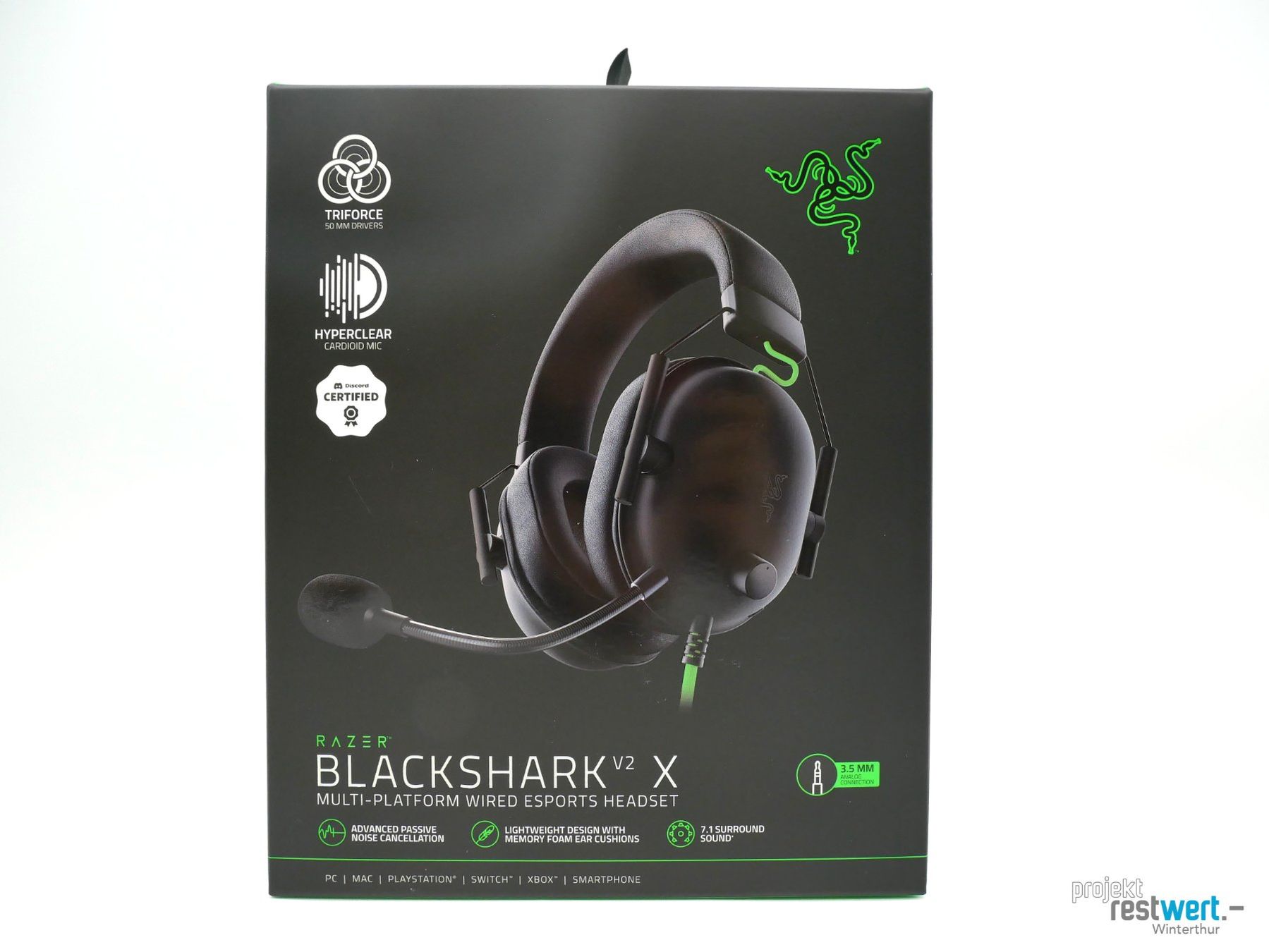 Razer Cuffie: RAZER BlackShark V2 X Headset Schwarz – Nuovo (secondo la descrizione) da Winterthur venduto da Restwert_Winterthur 4