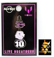 Hard Rock Cafe Pin Messi 10 Guitar Pin Live Greatness