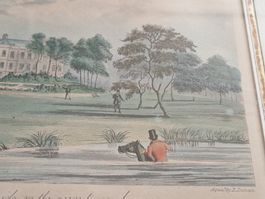 Bild Litho/ Aquarell, "A nick, or the nearest way home"