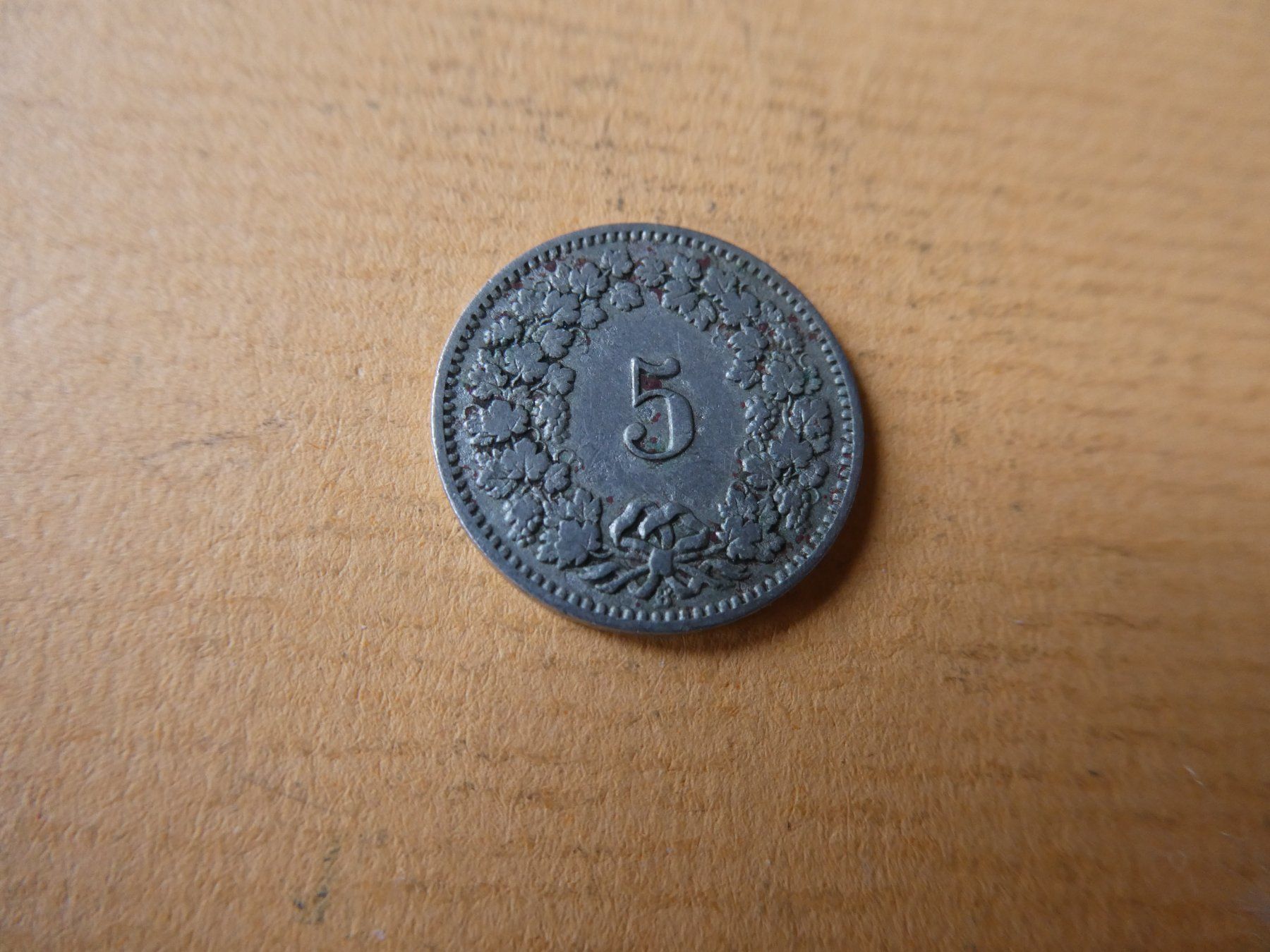 Toutes les monnaies: Schweiz 1892, 5 Rappen – D'occasion à Hinterforst par Rohusri 1