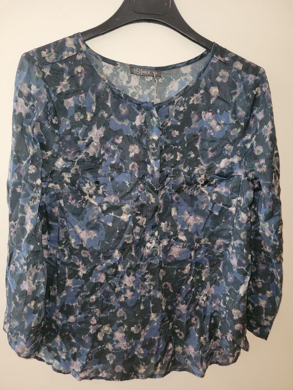 Nile Camicette: nile bluse, neu, gr.xs, midnight – Nuovo e nell'imballaggio originale da Urdorf venduto da Mico.I 2