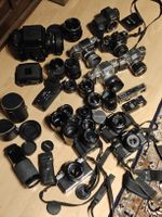 Lot Kameras & Objektive Leica, Topcon, Minolta, Canon, Nikon