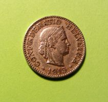 10 Rappen Münze 1915 Legierung: Cu-Ni 750/250