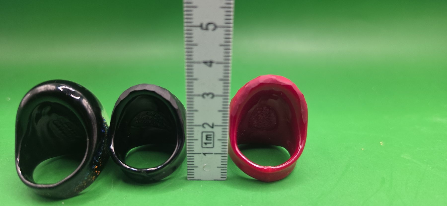 Murano Anelli: 3 Schöne Murano Glas Ringe – Usato da Zürich venduto da Daniela51 5