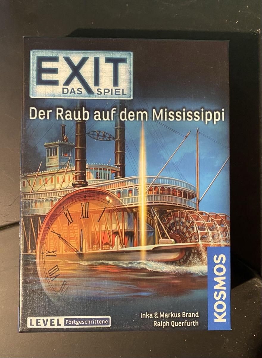 Kosmos Spiele: EXIT Der Raub auf dem Missisippi – Gebraucht aus Ramersberg von endbefund13