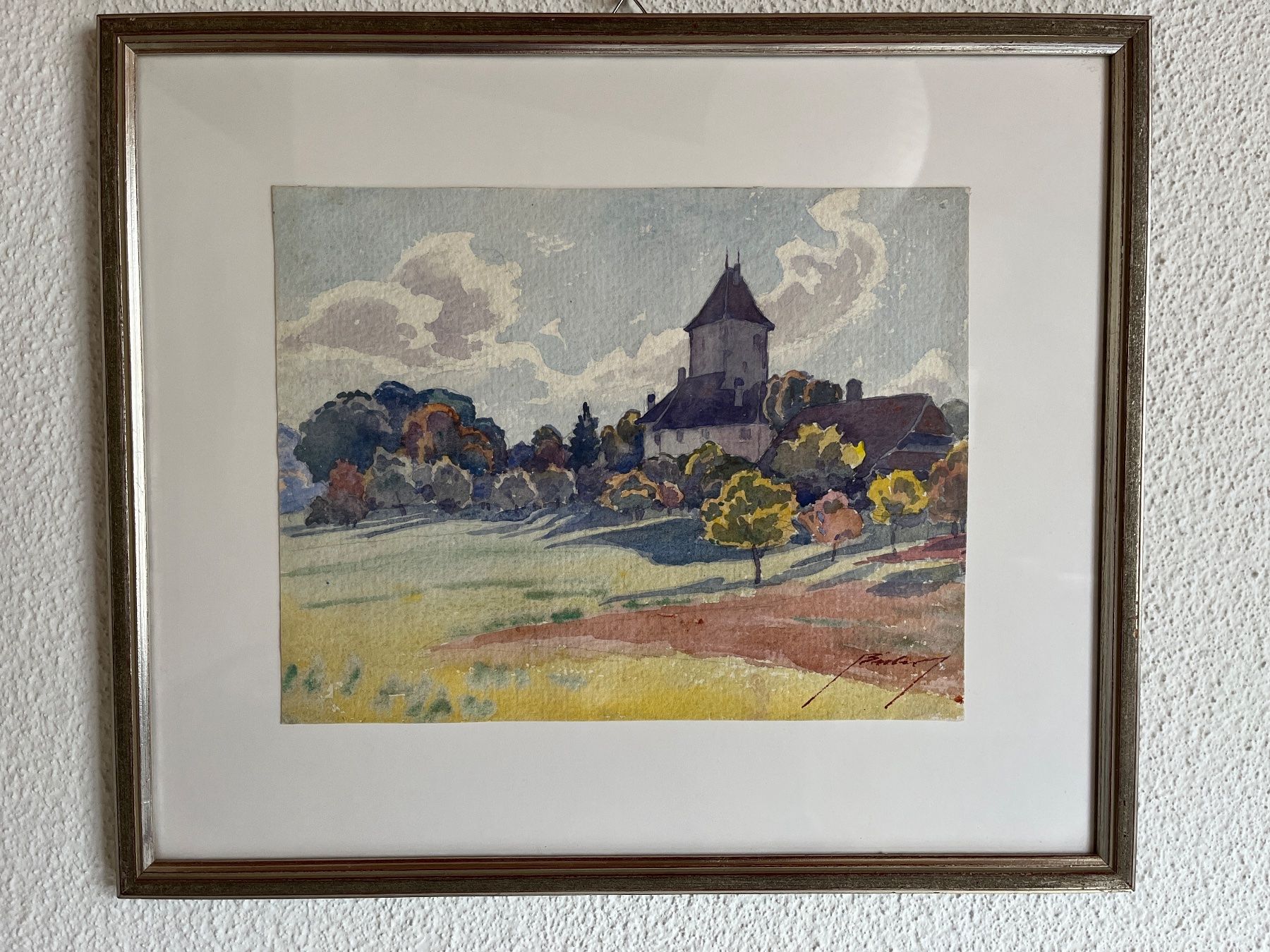 Dipinti: Aquarell, Armin Bieber, Schloss – Usato da Bern venduto da lug_8kd5