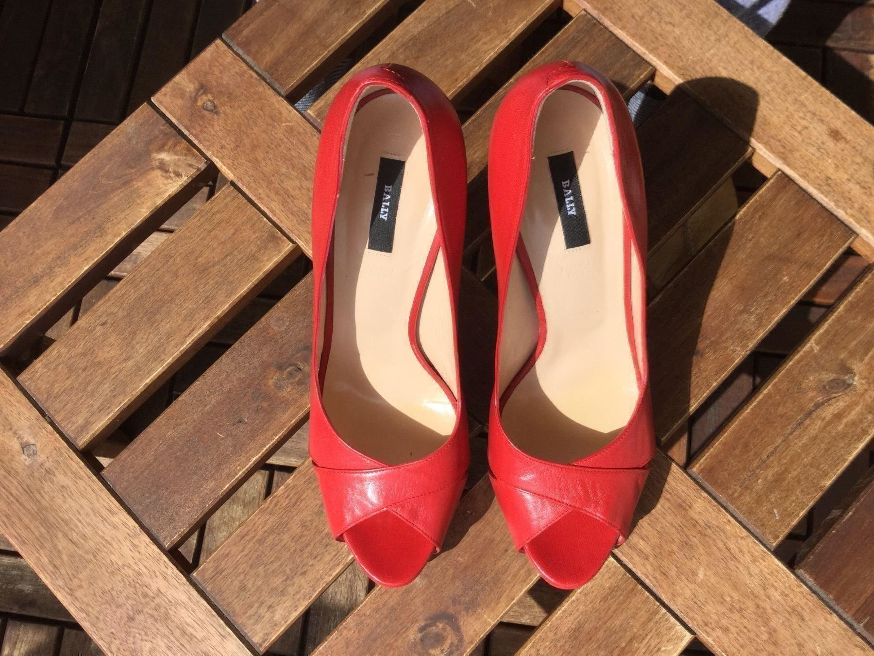 Bally Scarpe da donna: Bally Pumps rot, Gr. 37,5 – Nuovo e nell'imballaggio originale da Zürich venduto da VorlonShadow 4