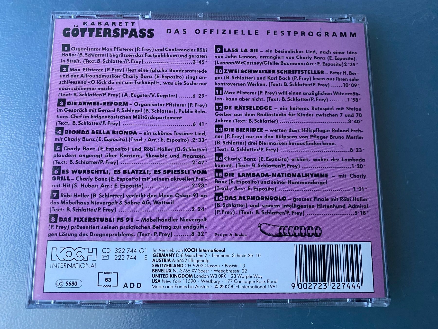 CDs: Götterspass Kabarett Live - Das Offizielle Programm – Gebraucht aus Oberried Brienz von Chyara 1