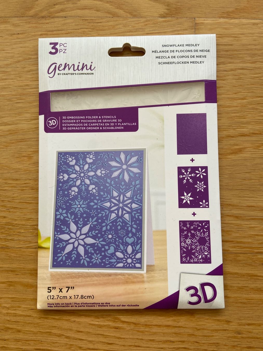 Gemini 3D Embossing Folder & Stencil - ungeöffnete Packung (Neu und ...