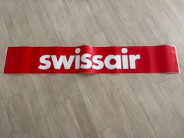 Super Grosser Swissair Aufkleber rot 22x134cm