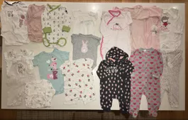 18 items Baby Girl Bundle Size 62-68, 3-6 Months